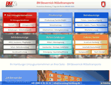 Tablet Screenshot of 1a-umzug-hamburg.de